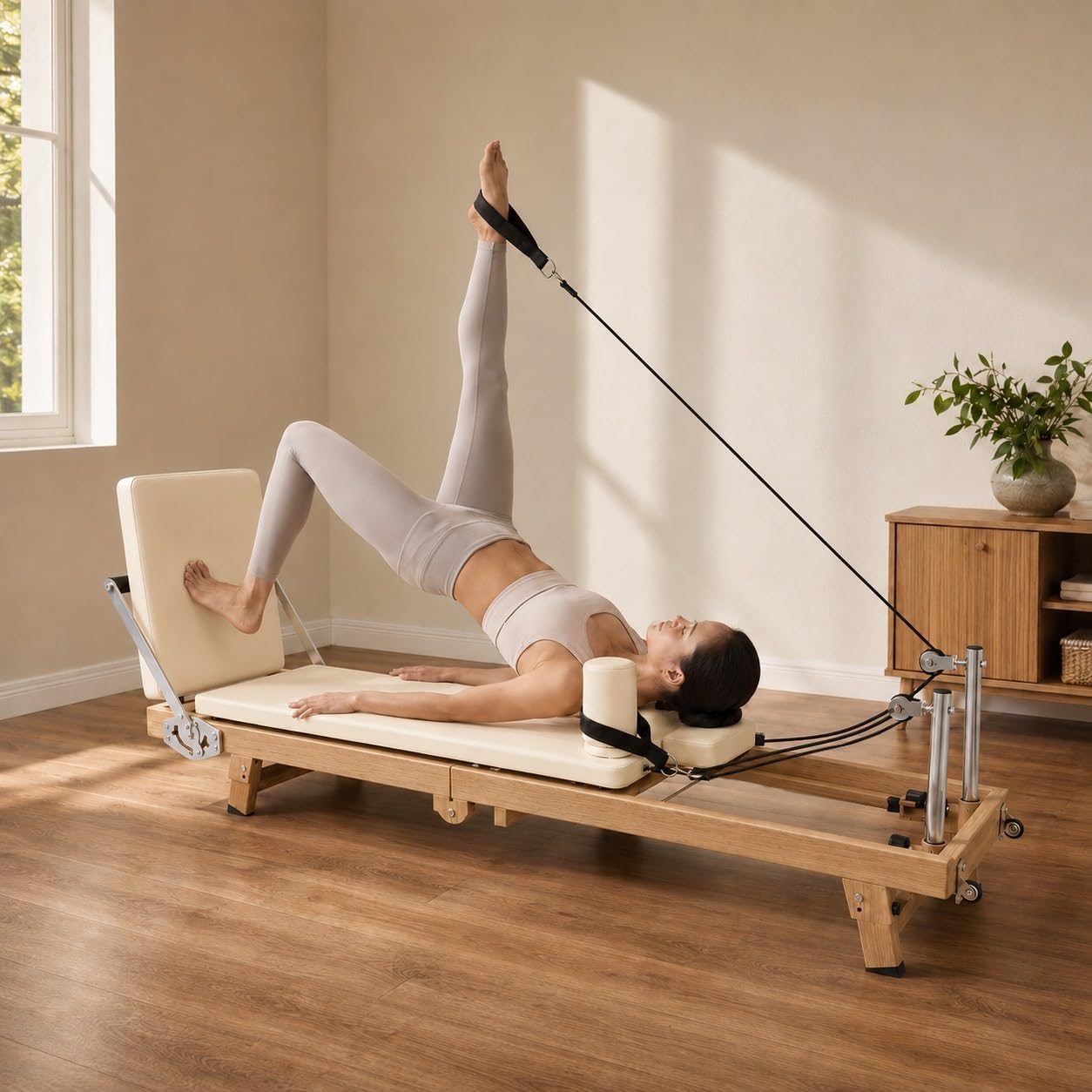 Sports Equipment Near Me - 75 Inch Foldable Pilates Reformer Machine