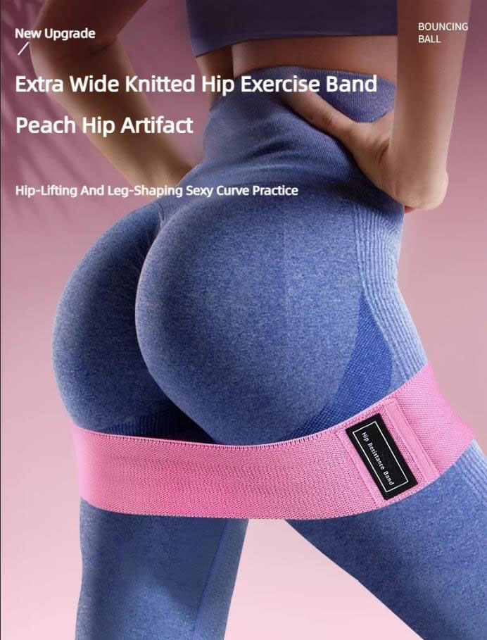 3Pcs Fabric Resistance Hip Boo - Sports Equipment Supplies 评论和价格