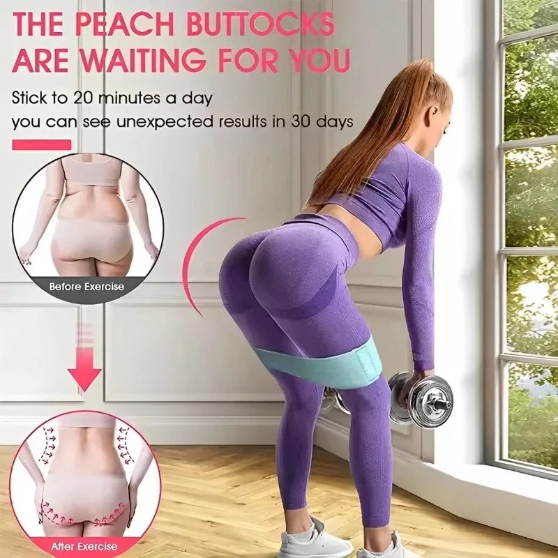 3Pcs Fabric Resistance Hip Boo - Sports Equipment Supplies 评论和价格