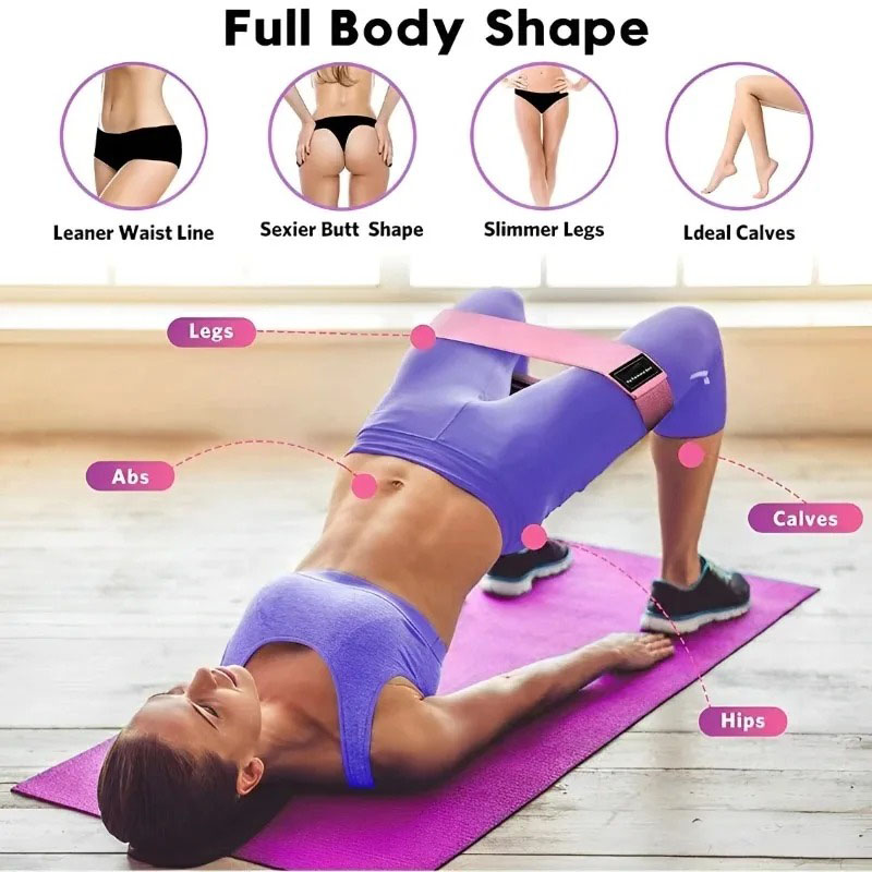 3Pcs Fabric Resistance Hip Boo - Sports Equipment Supplies 评论和价格