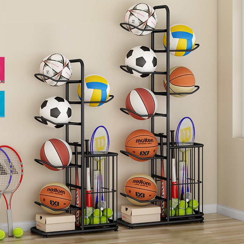Sports Ball Storage Rack Baske - Sports Equipment For Badminton 评论和价格